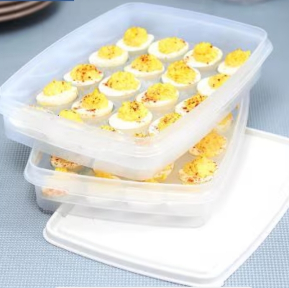 NEW 2 Layer Egg Keeper With Lid - Picture 5 of 7